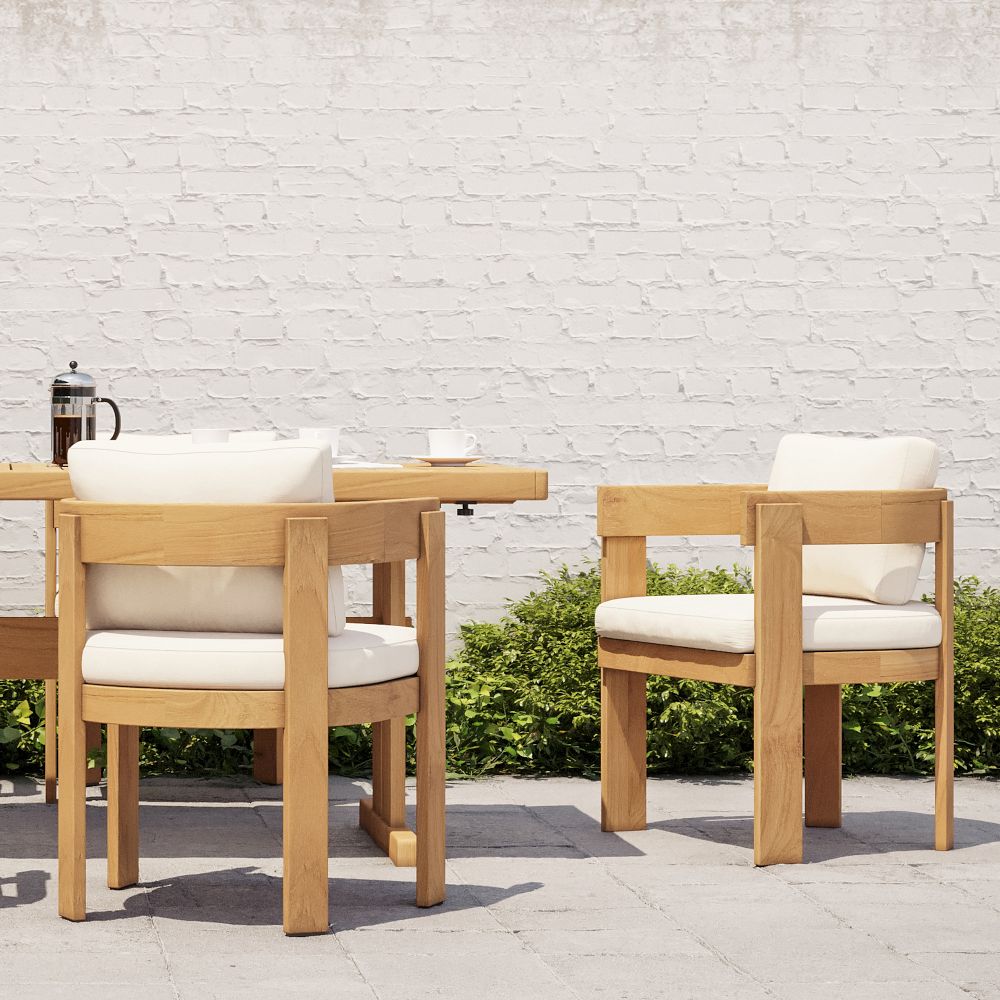 Monterey Outdoor Teak Dining Chair (Set of 2) by West Elm