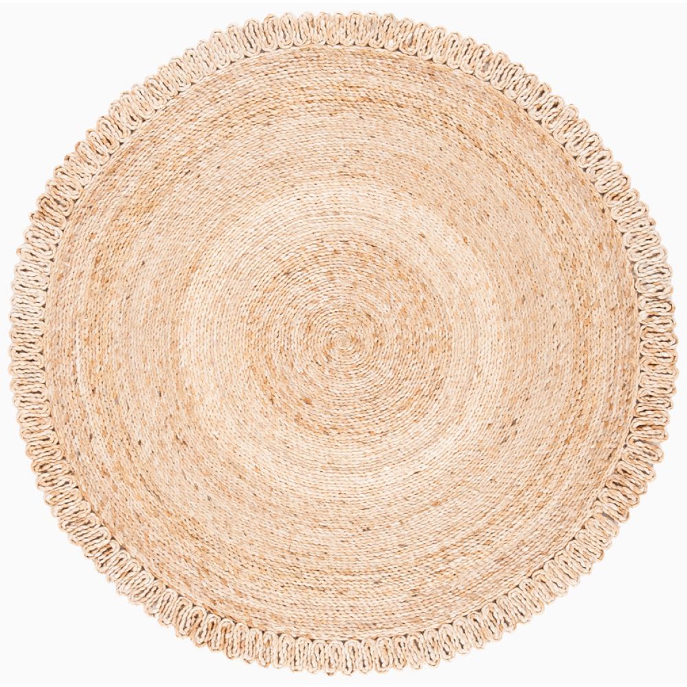 Round Concentric Jute Rug by West Elm