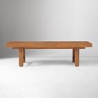 Chauncey Slatted Wood Bench
