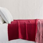 Colorblock Wool Bed Blanket