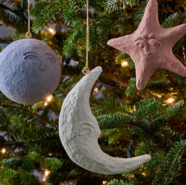 Cotton Mache Crescent Moon Ornament - Handcrafted Decor | West Elm Cotton Mache Crescent Moon Ornament - Handcrafted Decor | West Elm