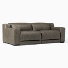 Dalton Motion Reclining Leather Sofa (86"&ndash;120")