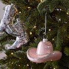 Glass Cowboy Hat Ornament
