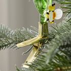 Glass Pink Poppy Clip-On Ornament