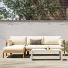 Monterey Outdoor Teak 2-Piece Chaise Sectional (99.5")