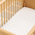 Organic Shadow Dot Crib Fitted Sheet
