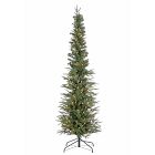 Pre-Lit Faux Natural Cut Narrow Lincoln Pine Tree