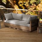 Santa Fe Slatted Outdoor 2-Piece Modular Sofa (72")