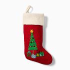 Tree &amp; Gifts Felt Stocking
