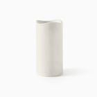 Indoor/Outdoor Wavy Edge Basic Candle - White