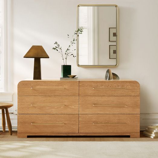 Ava Cerused 6-Drawer Dresser (64") by West Elm