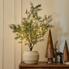 Pre-Lit Faux Potted Juniper Tabletop Tree