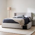 Shelter Non-Tufted Side Storage Bed