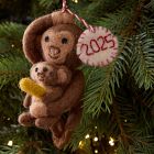 Baby's First Holiday Felt Monkeys Ornament