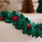 Felt Holly Leaf Garland