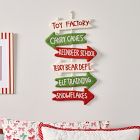 Felt North Pole Signs Wall Hanging