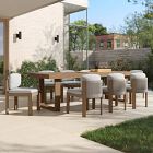 Portside Outdoor Dining Table (76.5"&ndash;96") &amp; Porto Side Dining Chairs Set