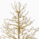 Pre-Lit Faux Potted Glitter Branch Tabletop Tree