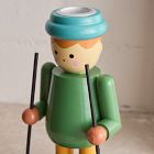 St. Jude Skier Wood Taper Holders