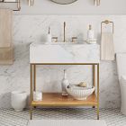 Streamline Marble Single Bathroom Vanity (31.5")