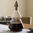 Tiered Tree Wood &amp; Glass Decanter