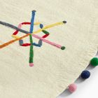 Felt Multicolored Snowflakes Tree Skirt