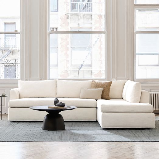 Dominick 2-Piece Bumper Chaise Sectional (112"-122") by West Elm