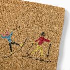 Downhill Skiers Doormat