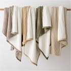 Rib Knit Sherpa Throw