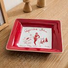 Skier Ceramic Decorative Trays