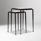 Abingdon Cast Glass Nesting Tables (12.5"&ndash;16")