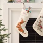 Dachshund in Lights Felt Stocking