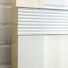 Textured Cut Glass Wall Mirror