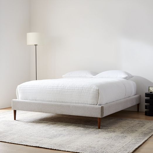 Upholstered Bed Frame - Wood Legs by West Elm