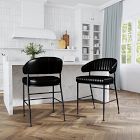 Amory Leather Channeled Bar &amp; Counter Stools