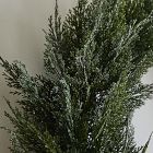 Faux Glitter Cedar Wreath &amp; Garland