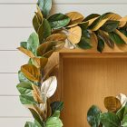 Faux Metallic Magnolia Wreath &amp; Garland