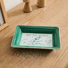 Skier Ceramic Decorative Trays