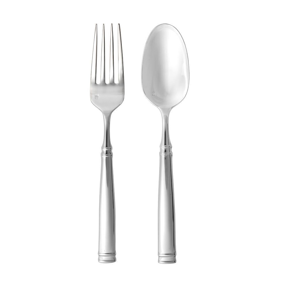 Bistro Mirrored Stainless Steel Serving Utensils (Set of 2)