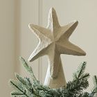 Cotton Mache Star Tree Topper