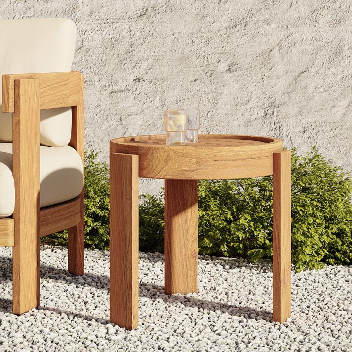 Monterey Outdoor Teak Side Table (20