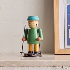 St. Jude Skier Wood Taper Holders