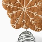 Felt Gingerbread Snowflake Tree Topper