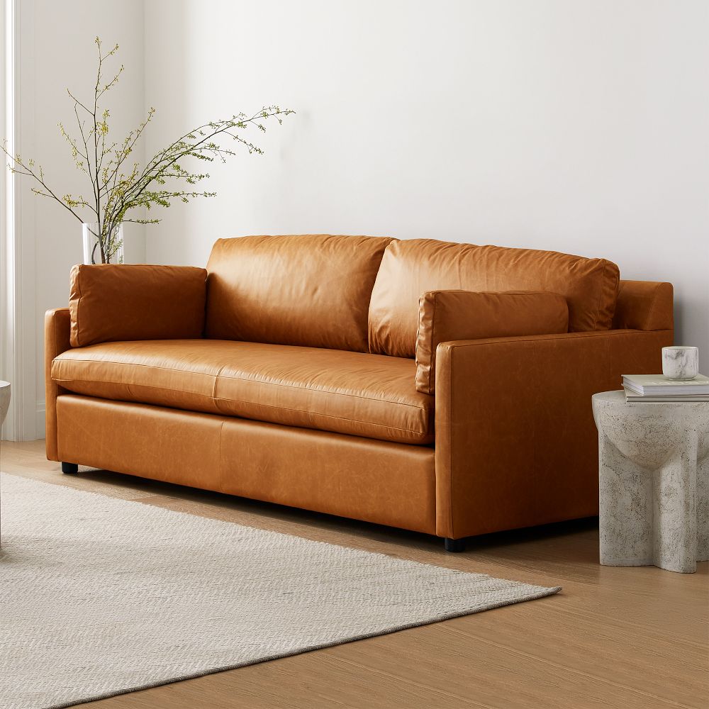 Marin Leather Sofa (85"-94") by West Elm