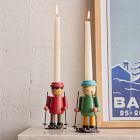 St. Jude Skier Wood Taper Holders