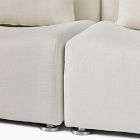 Billy Cotton Curved Armless Modular Sofa (94.5")