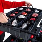 Christmas Ornament Storage Box w/ Adjustable Telescoping Height Dividers