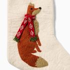Fox in Scarf Felt Stocking