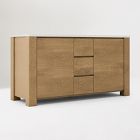 Open Box: Graham Fully Closed 60" Double Vanity, Toasted Oak, White Quartz Top