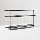 Open Box: Sintra Wood & Metal Console (60") - Black, Dark Bronze